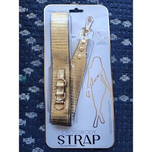 Gold Metallic Crossbody Strap for Smart Phone New Shopping, Travel, Everyday NEW
